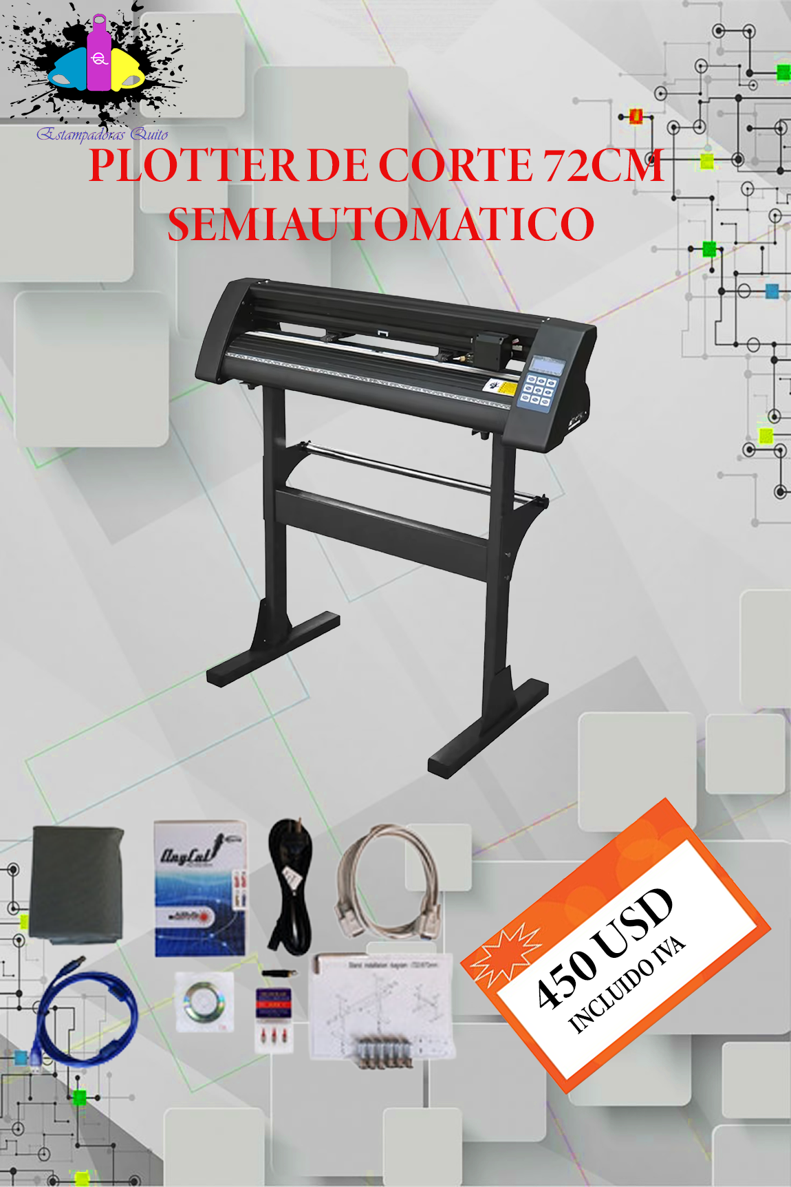 PLOTTER DE CORTE 72CM SEMIAUTOMATICO