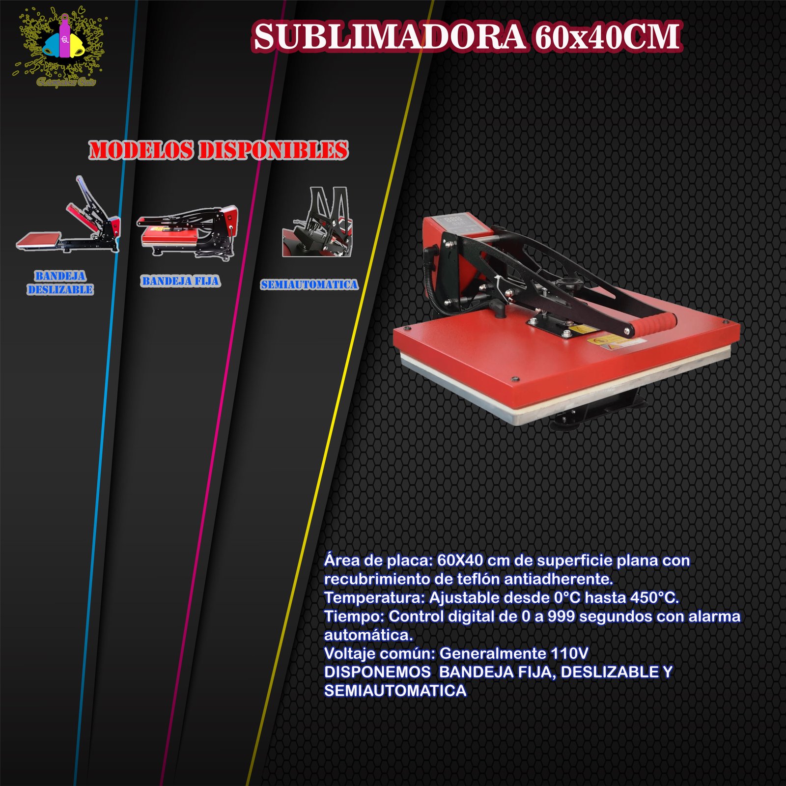 SUBLIMADORA 60X40 CM